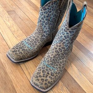 Ariat Leopard Print Heeled Boots